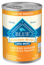 Load image into Gallery viewer, Blue Buffalo Homestyle Recipe Large Breed Adult Chicken Dinner with Garden Vegetables Canned Dog Food
