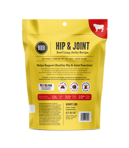 Bixbi Hip and Joint Beef Lung Jerky Dog Treats