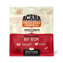 Load image into Gallery viewer, ACANA Freeze Dried Dog Food &amp; Topper, Grain Free, High Protein,  Fresh &amp; Raw Animal Ingredients, Ranch-Raised Beef Recipe, Morsels
