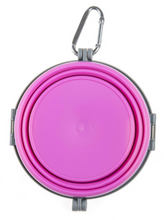 Load image into Gallery viewer, Loving Pets Pink Bella Travel Bowl
