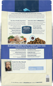 Blue Buffalo Life Protection Formula Healthy Weight Large Breed Adult Chicken & Brown Rice Recipe Dry Dog Food