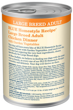 Load image into Gallery viewer, Blue Buffalo Homestyle Recipe Large Breed Adult Chicken Dinner with Garden Vegetables Canned Dog Food
