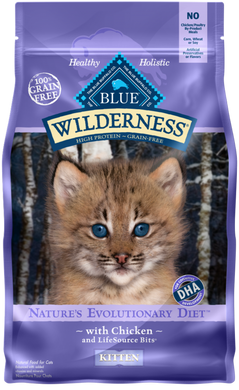 Blue Buffalo Wilderness Kitten High-Protein Grain-Free Chicken Recipe Dry Cat Food