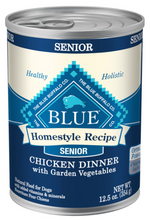 Load image into Gallery viewer, Blue Buffalo Homestyle Recipe Senior Chicken Dinner with Garden Vegetables Canned Dog Food
