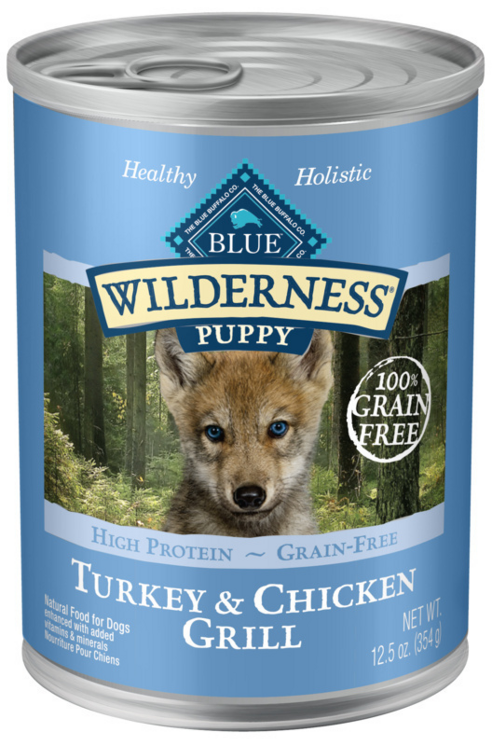 Blue Buffalo Wilderness High-Protein Grain-Free Turkey & Chicken Grill Puppy Canned Dog Food