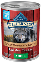 Load image into Gallery viewer, Blue Buffalo Wilderness Rocky Mountain Recipe Grain-Free Red Meat Dinner Adult Canned Dog Food
