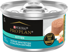 Load image into Gallery viewer, Purina Pro Plan Focus Kitten Ocean Whitefish and Tuna Entree Flaked Canned Cat Food
