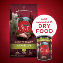 Load image into Gallery viewer, Purina ONE SmartBlend True Instinct with Grain Free Chicken and Duck Classic Ground Canned Dog Food
