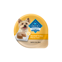 Load image into Gallery viewer, Blue Buffalo Blue Delights for Small Breed Dogs Roasted Turkey Flavor Pate Wet Food
