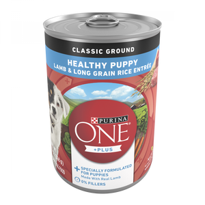 Purina ONE SmartBlend Classic Healthy Puppy Ground Lamb & Long Grain Rice Canned Dog Food