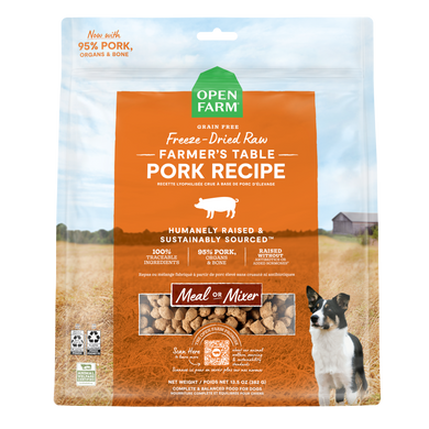 Open Farm Farmers Table Pork Freeze Dried Raw Dog Food