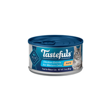 Load image into Gallery viewer, Blue Buffalo Tastefuls Chicken Pate Entree for Mature Cats Wet Cat Food
