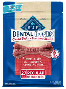 Blue Buffalo Blue All Natural Dental Bones Dog Treats