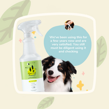 Load image into Gallery viewer, kin+kind Flea &amp; Tick Prevent! Plant Powered Dog &amp; Cat Protect Lemongrass Spray
