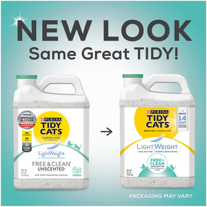 Tidy Cats Low Dust Clumping Cat Litter Lightweight Free & Clean Unscented Multi Cat Litter